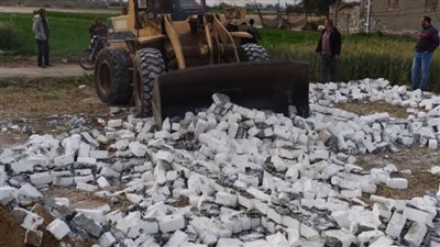 إزالة 16 حالة تعدٍ على الأراضي الزراعية وأملاك الدولة بالبحيرة