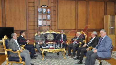 رئيس جامعة كفر الشيخ يستقبل العضو المنتدب ورئيس مجلس إدارة شركة الدلتا للسكر