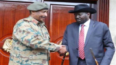 البرهان يتسلم رسالة خطية من سلفاكير تتعلق باتفاقية سلام جنوب السودان