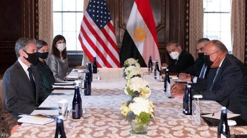 سامح شكرى مع بلينكن