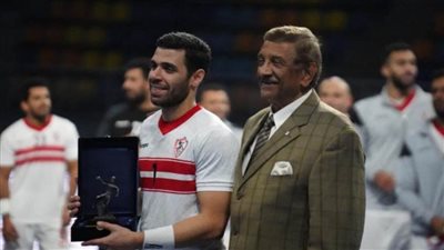 أكرم يسري رجل مباراة الزمالك والجيش بدوري اليد