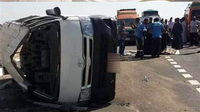 إصابة 20 شخصًا في حادث تصادم غرب الإسكندرية