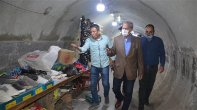 محافظ القليوبية يقوم بجولة مفاجئة لمتابعة أعمال تطوير أنفاق المشاة بميدان المؤسسة 