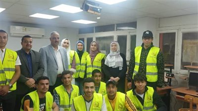 وكيل الشباب والرياضة بالقليوبية يتابع تدريب أعضاء وحدة التطوع 