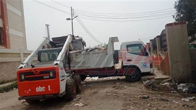 استمرار رفع كفاءة منظومة النظافة العامة ببرج البرلس