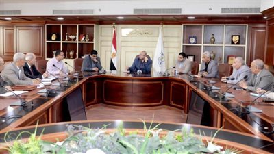 محافظ بني سويف يناقش خطة استعدادات استلام وتوريد القمح المحلي