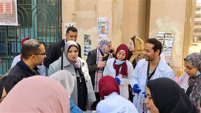قافلة تثقيفية بجامعة حلوان للتوعية بمخاطر السمنة