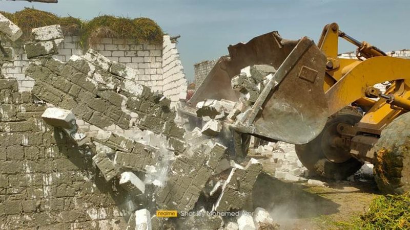 إزالة 9 حالات تعد