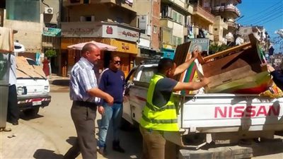 رفع وإزالة ٢٨٥ حالة إشغال طريق في حملة بالبحيرة