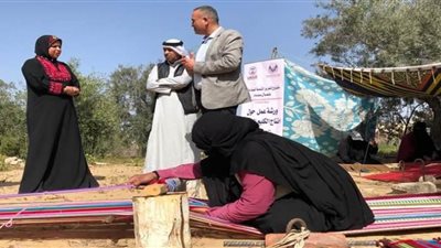 ورشة عمل للسيدات المتميزات في الكليم اليدوي بشمال سيناء