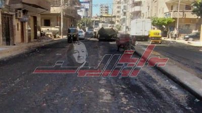 إجراءات مكثفة لمتابعة أعمال الرصف بعاصمة كفر الشيخ