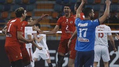 رجال طائرة الأهلي يواجه طلائع الجيش في الدوري