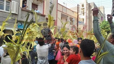 أقباط المنيا يحتفلون بأحد السعف وسط حالة من الفرحة والسعادة.. (صور)