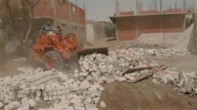 إزالة التعديات على الأراضي الزراعية وتطبيق القانون على المخالفين بالشرقية 