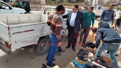 حملة مكبرة لإزالة الإشغالات من شوارع كفر الشيخ