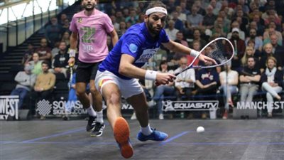 محمد الشوربجي يواجه الويلزي ماكين بنهائي بطولة مانشستر للإسكواش