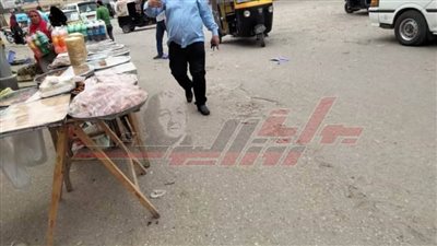 إزالة الإشغالات من شوارع وميادين كفر الشيخ