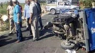 مصرع شاب نتيجة اصطدام سيارة نقل بدراجته البخارية في سوهاج