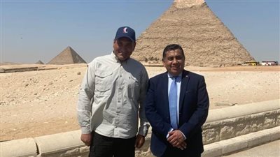 منطقة آثار الهرم تستقبل وزير الدولة البريطانى لشئون شمال إفريقيا