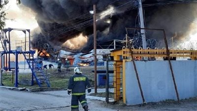 حريق بمصنع كيميائي في روسيا