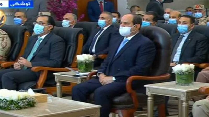 الرئيس السيسي أثناء