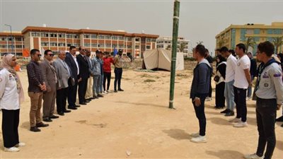رئيس جامعة العريش يشهد البرنامج التدريبي لصقل المهارات الكشفية لعشائر الجوالة 