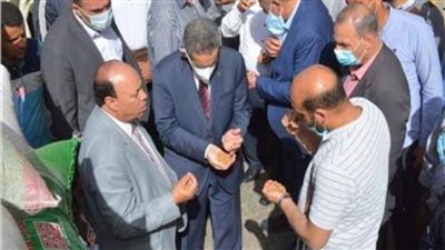 محافظ الغربية يتفقد صومعة طنطا في مستهل موسم حصاد القمح