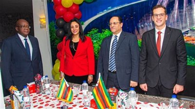 غادة شلبى تشارك فى احتفال دولة زيمبابوى بعيدها القومى 