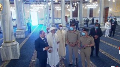 مزود بأحدث اجهزة الصوت والاضاءة.. افتتاح تجديد مسجد الحسين بحضور السيسي  