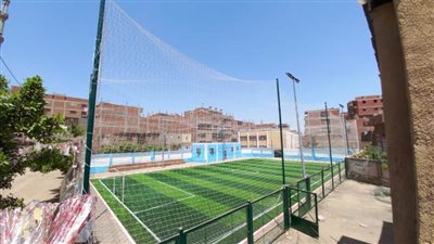 إحلال وتجديد 3 ملاعب خماسية بالقليوبية