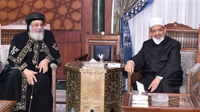 البابا تواضروس يهنئ الإمام الأكبر بعيد الفطر المبارك