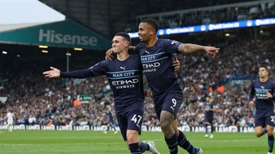 مانشستر سيتي يفوز على ليدز 4- 0 ويستعيد صدارة الدوري الإنجليزي