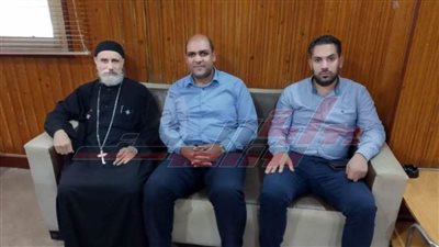 كفر الشيخ: وفد كنسي يهنئ رئيس مدينة بيلا بعيد الفطر المبارك