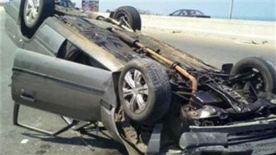إصابة ٤ أشخاص من أسرة واحدة فى حادث انقلاب سيارة بوسط سيناء