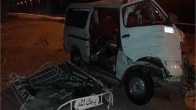 إصابة 4 أشخاص في حادث تصادم بطريق شبين القناطر 