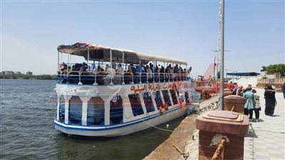 إقبال كبير على المراكب النيلية والشواطئ المصيفية بكفر الشيخ