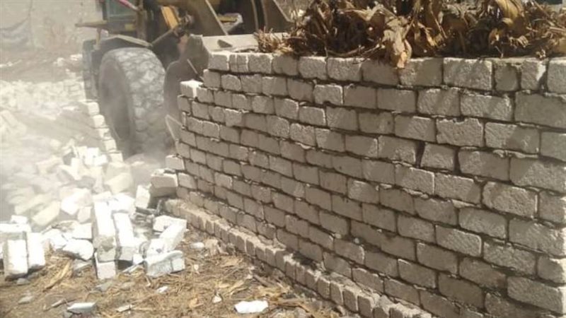 إزالة التعديات بالبحيرة