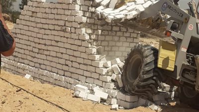 إزالة 6 حالات تعدٍ على الأراضي الزراعية وأملاك الدولة بالبحيرة 