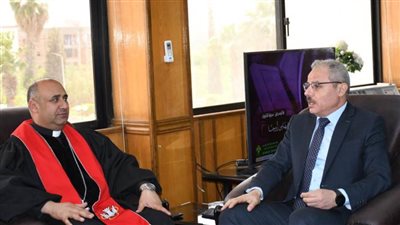 وفد الكنيسة الإنجيلية يزور جامعة قناة السويس