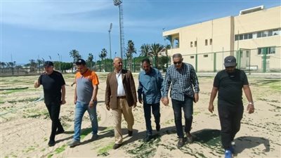 مدير الشباب والرياضة يتفقد المنشآت الرياضية بالعريش