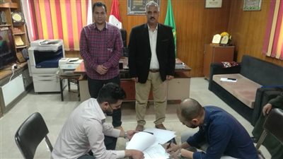 بروتوكول لتركيب 6 ماكينات صرف آلى بمراكز شباب بالقليوبية 