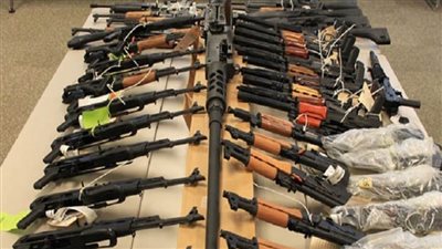 ضبط أسلحة نارية وبيضاء و1980 مخالفة مرورية بكفر الشيخ