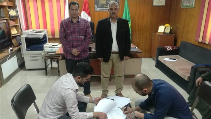 تعاقد لتركيب ماكينات