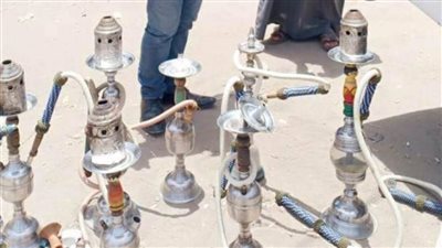 ضبط 13 شيشة خلال حملة تفتيشية على المقاهي بالشرقية 