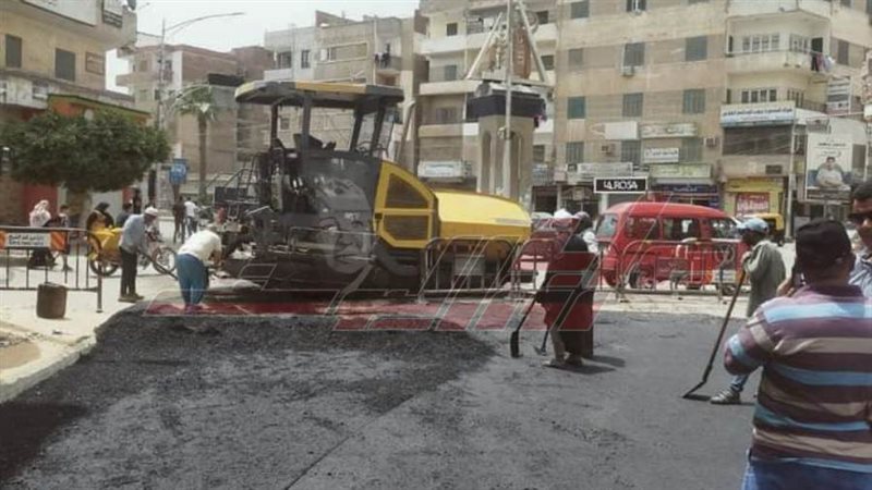 أعمال رصف الطرق