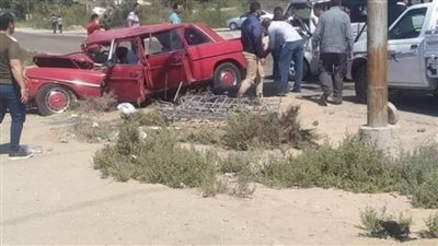 مصرع وإصابة ٢٢ في حادث طريق بين القنطرة شرق الإسماعيلية والعريش 