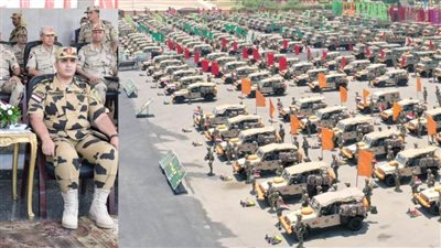 رئيس الأركان  يشهد إجراءات تفتيش الحرب لإحدى وحدات قوات الصاعقة     