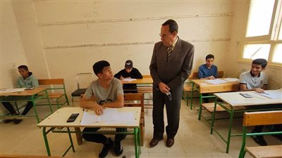 متابعة امتحانات الشهادة الإعدادية والنقل الثانوى بشمال سيناء 