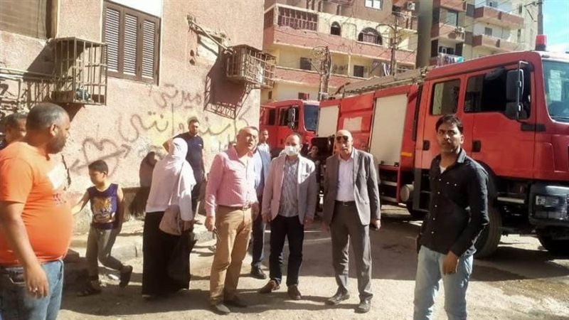 جانب من الحريق