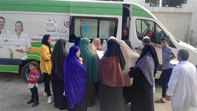 قوافل شاملة في جميع التخصصات تجوب الأماكن الأكثر احتياجا في الإسماعيلية